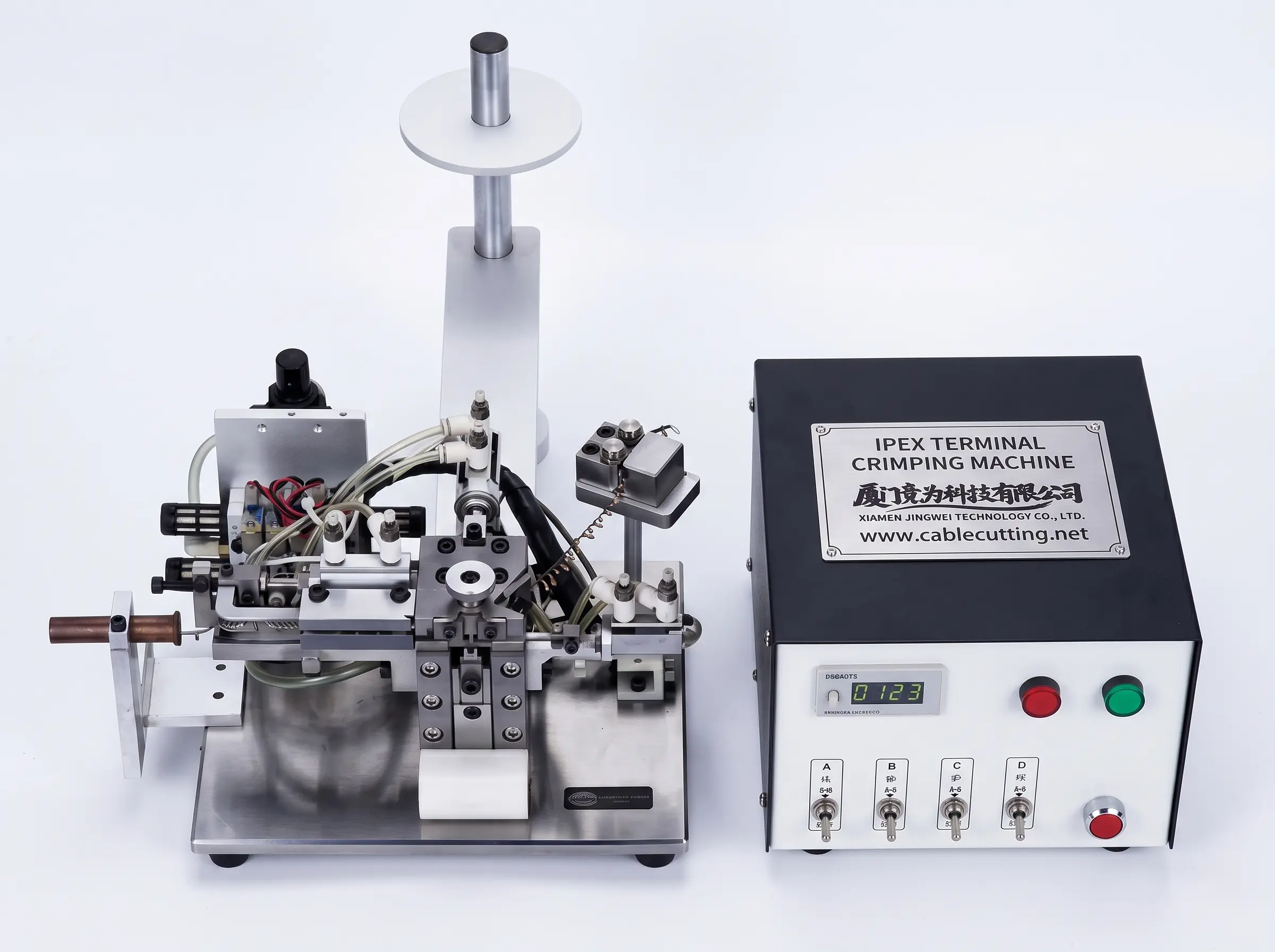 IPEX koaxiális kábel krimpelőgép 2200db/h, 4kg WPM-IPEX