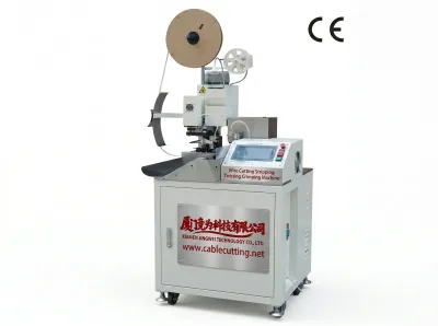 Automatikus huzalvágó, csupaszító, sodró és krimpelőgép WPM-158 - Automata_Terminál_Krimpelő_Gép