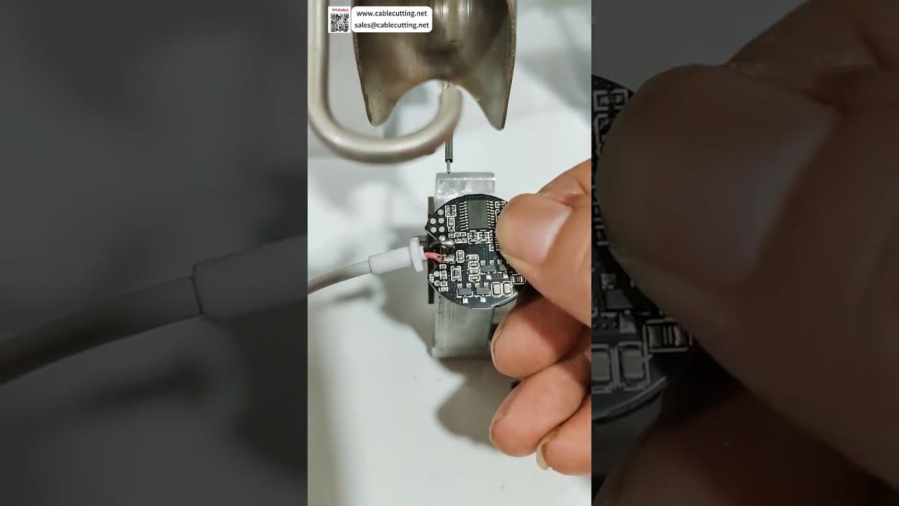 Félautomata forrasztógép vezeték nélküli töltőkhöz – Nagy pontosságú elektronikus tekercshegesztés