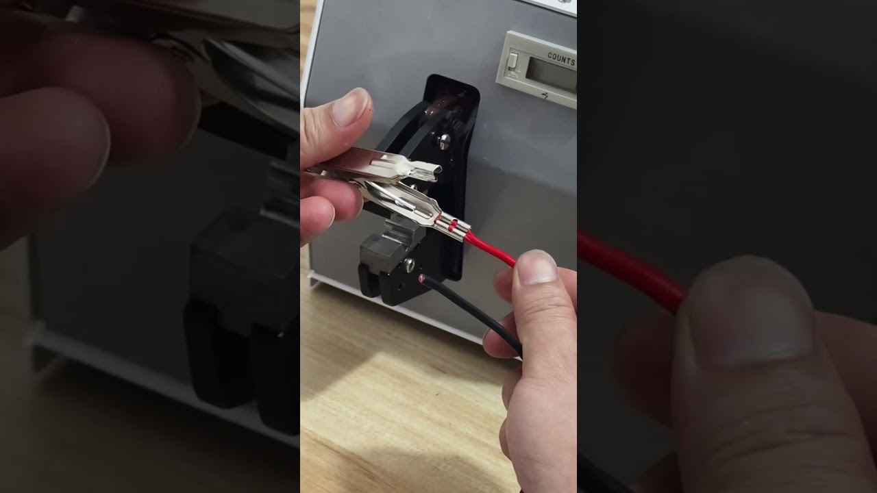 Elektromos érvéghüvelyező gép krokodilcsipeszekhez – A végső eszköz a gyári automatizáláshoz #factory #machine
