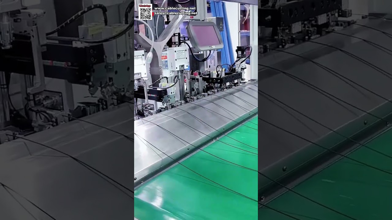 Nagy hatékonyságú automatikus végződéskrimpelő gép extra hosszú vezetékek megmunkálásához