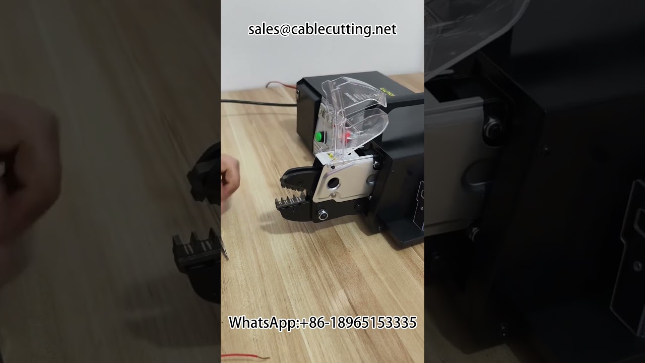 Automatikus krokodilcsipesz krimpelő gép | Elektromos terminál préselő