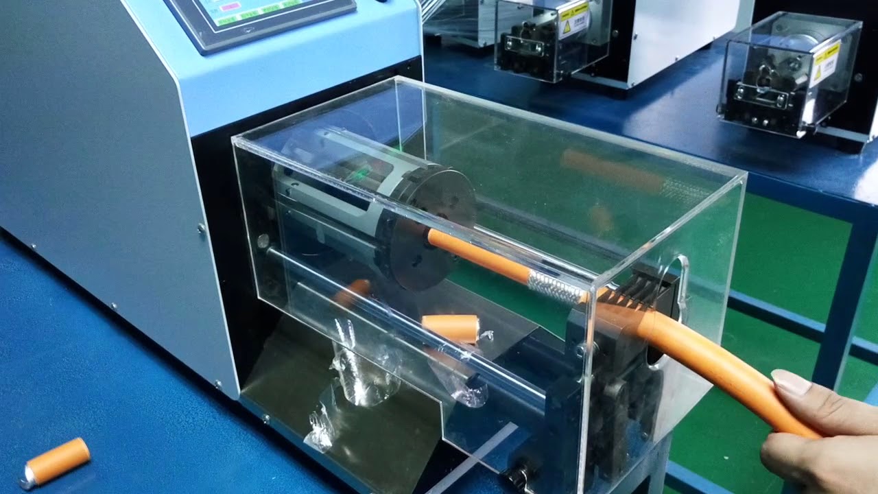 Koaxiális kábel szigeteléseltávolító gép - Automatizált kábelvágás | cablecutting.net