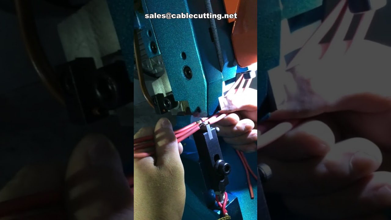 Rézhuzal toldó és krimpelő gép - Automata kábelfeldolgozó berendezés