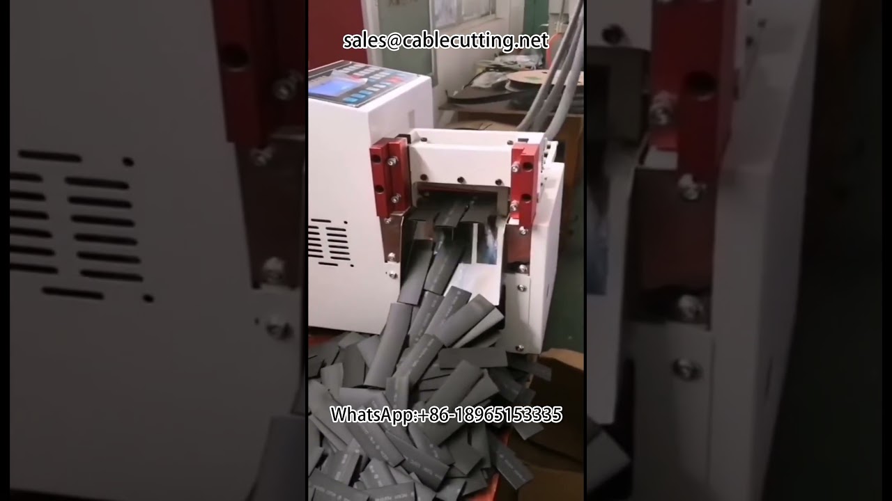 Kábelköteg feldolgozó automata berendezés – Huzal stripping gép, hőzsugor cső vágó gép #strippingmachine #heatshrinktubecutting