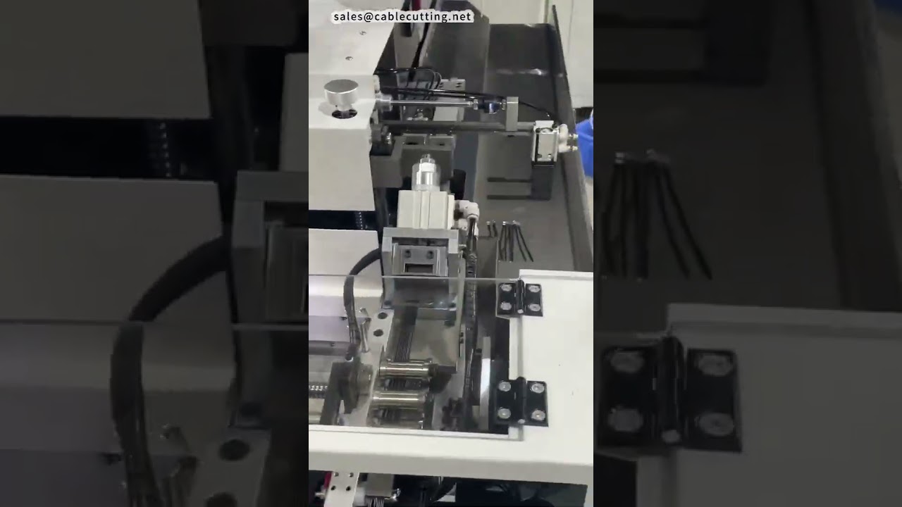 Többfunkciós krimpelő és ónozó gép – gyors, precíz kábelmegmunkálás #factory #machine